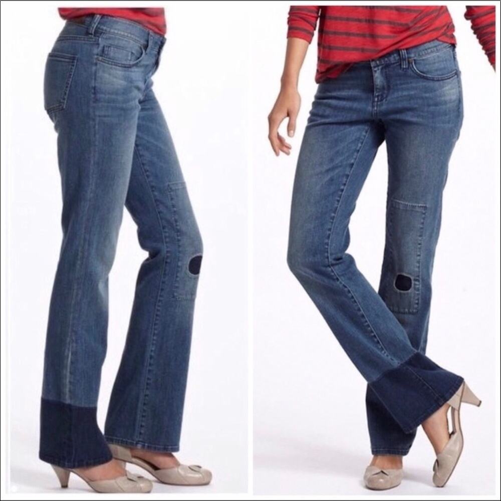 Anthropologie's Holding Horses Claire Patchwork Boot Cut Jeans